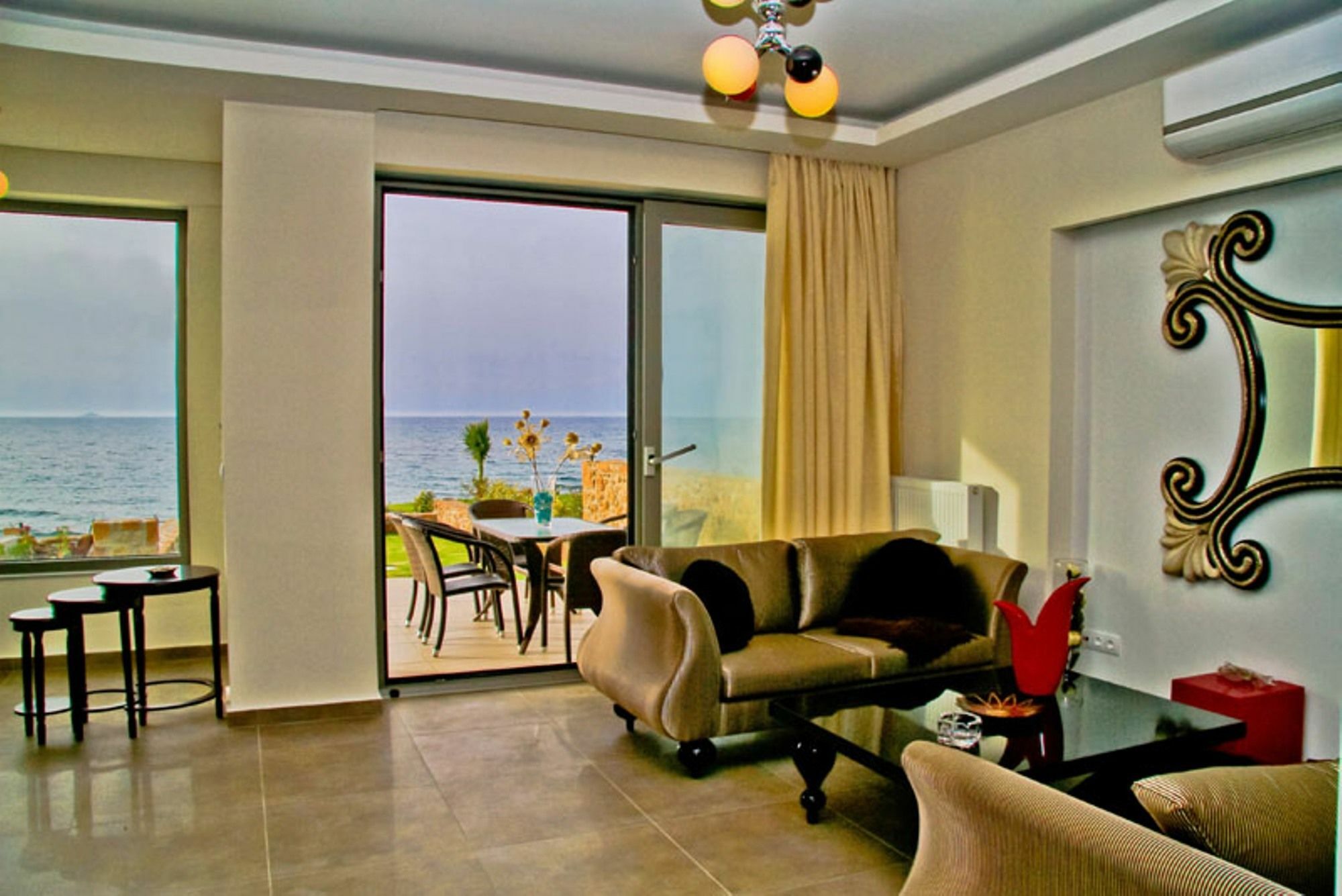 Sea View Beachfront Villa Peri Gouves Exterior foto